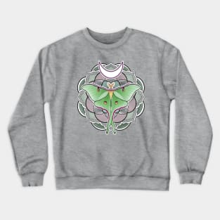 Mandala Luna Moth Crewneck Sweatshirt